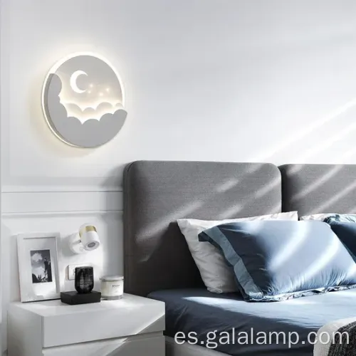 Lámpara creativa de techo de luna de dibujos animados para habitaciones para niños